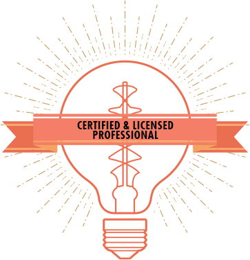 Certified and Licensed Professional badge